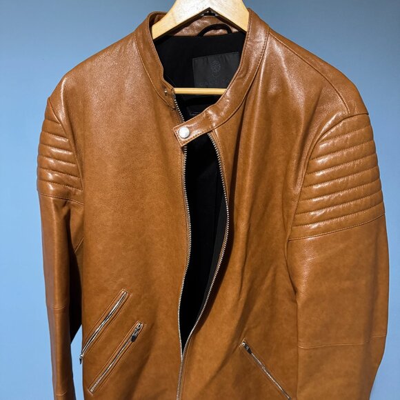 Cadogan Leather Jacket - Brown - L - Picture 1 of 1